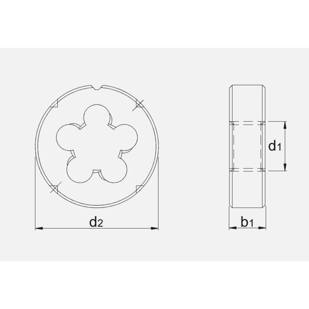 Phantom HSS Ronde Snijplaat DIN EN 22568 schilaansnijding, UNC