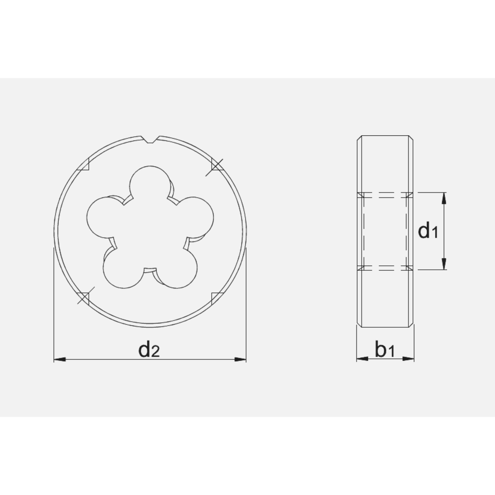 Phantom HSS Ronde Snijplaat DIN 40434 schilaansnijding, PG