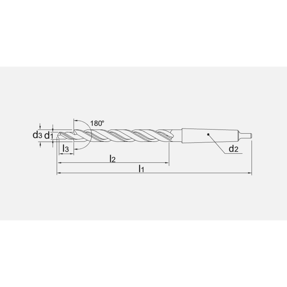 Phantom HSS Meerfasenboor DIN 8377 180°, MK