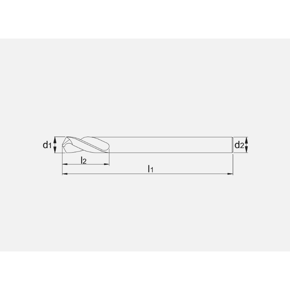 International Tools ECO PRO HSS-E Centreerboor voor Gatzaag 61.090 6‚35 x 90 mm