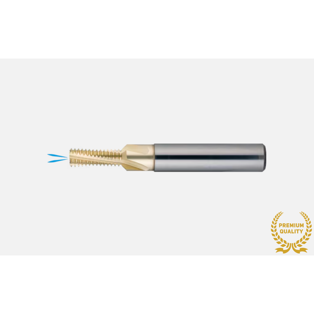 Phantom volhardmetaal Draadfrees 2xD met koelkanaal, ZrN-X