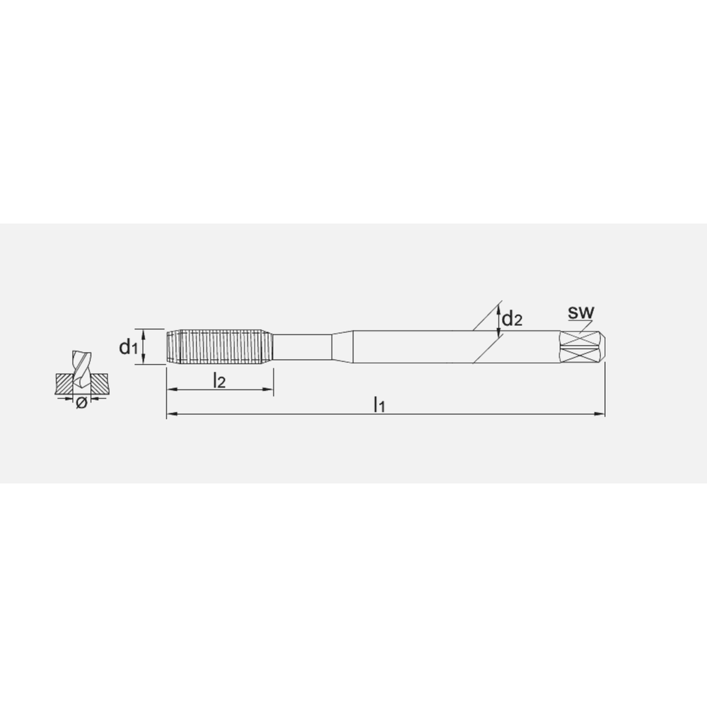 Phantom HSS-E Roltap DIN 2174 Metrisch, genitreerd