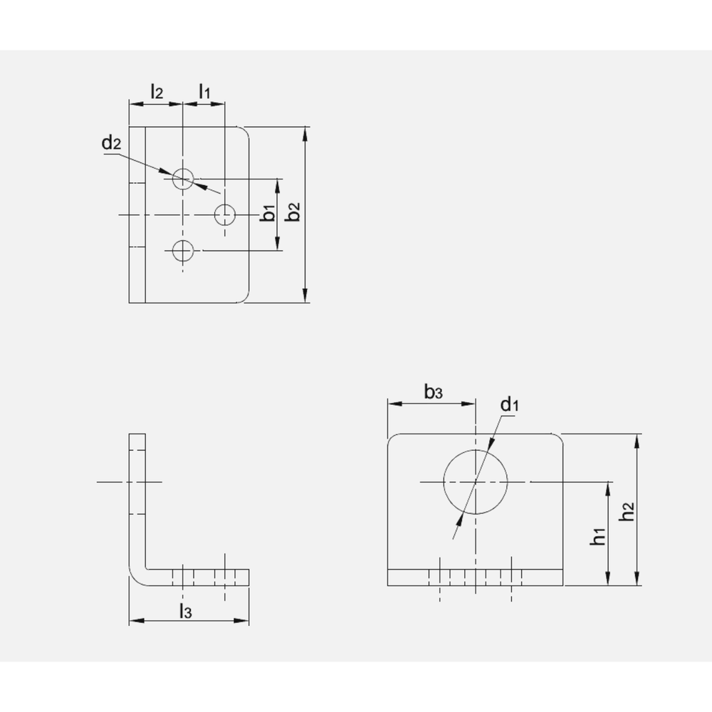Torax Haakse voet voor Schuifstang