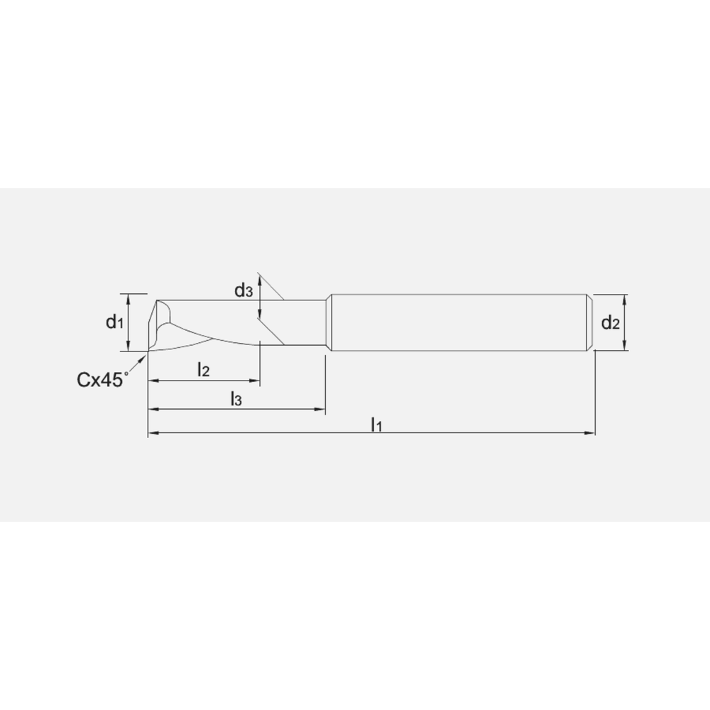Phantom HSS-E Eensnijderfrees Aluminium