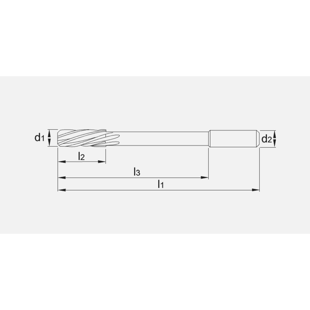 Phantom volhardmetaal Machineruimer ~DIN 212 vorm B/D H7