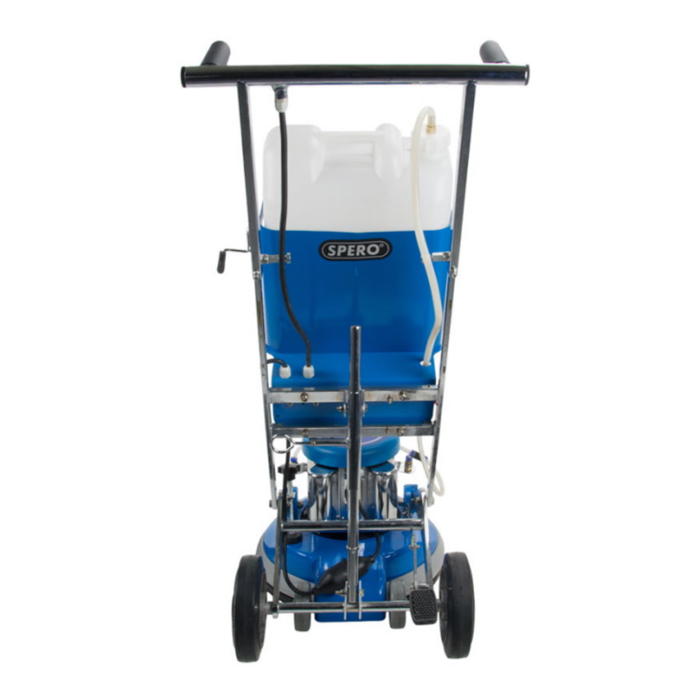 17 inch 1100Watt Boen en schrobmachine met actieve achterwielen & elektrisch sproeisysteem SP5001