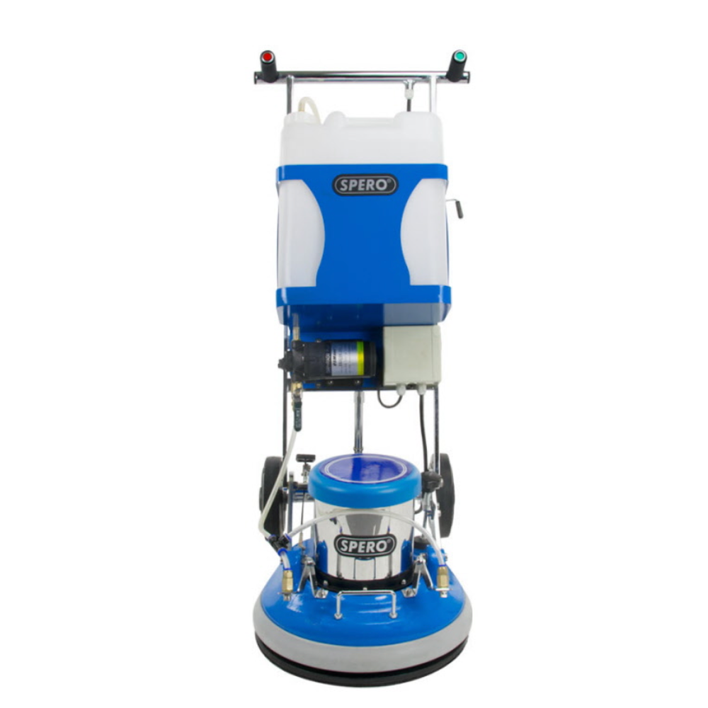 17 inch 1100Watt Boen en schrobmachine met actieve achterwielen & elektrisch sproeisysteem SP5001