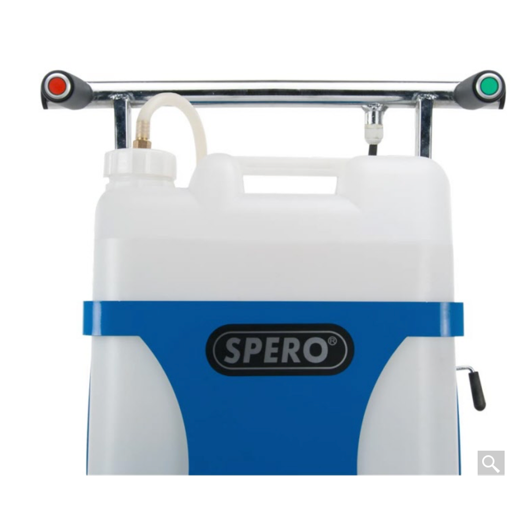 17 inch 1100Watt Boen en schrobmachine met actieve achterwielen & elektrisch sproeisysteem SP5001