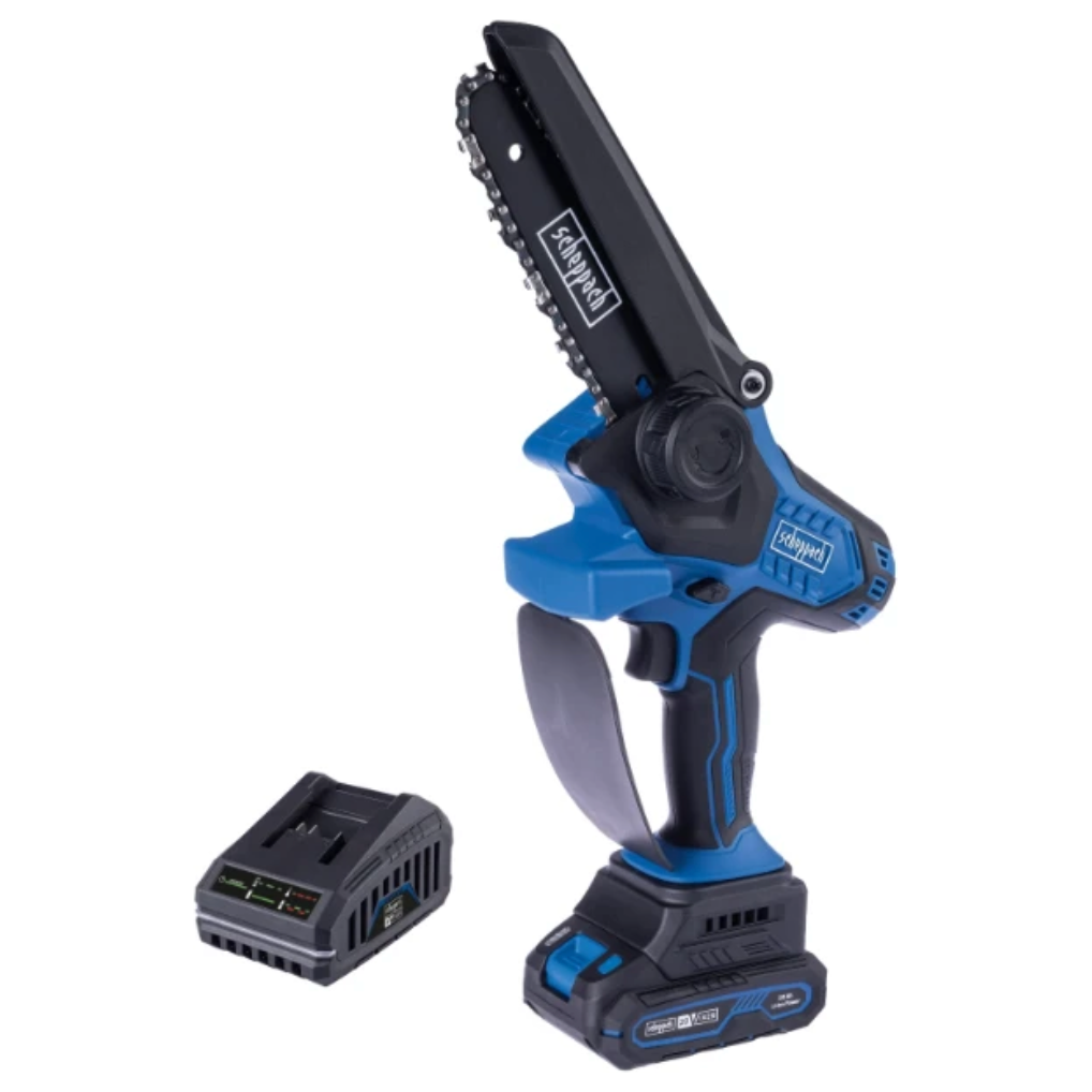 Scheppach Accu Snoeizaag 20V BC-PS150-X set