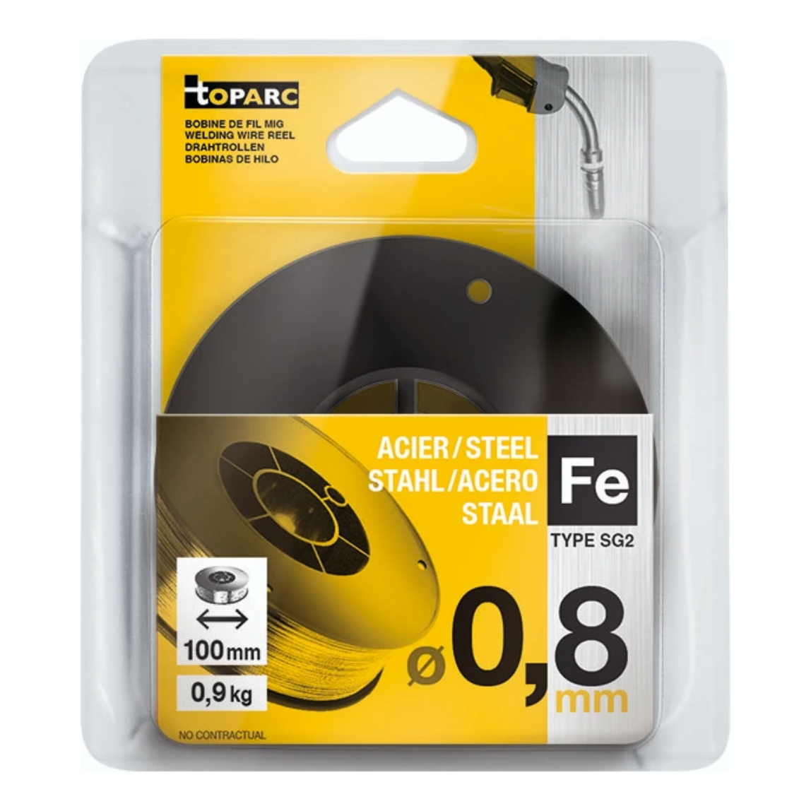 GYS Bobijn 100mm, O0,8mm, 0,9kg, staal