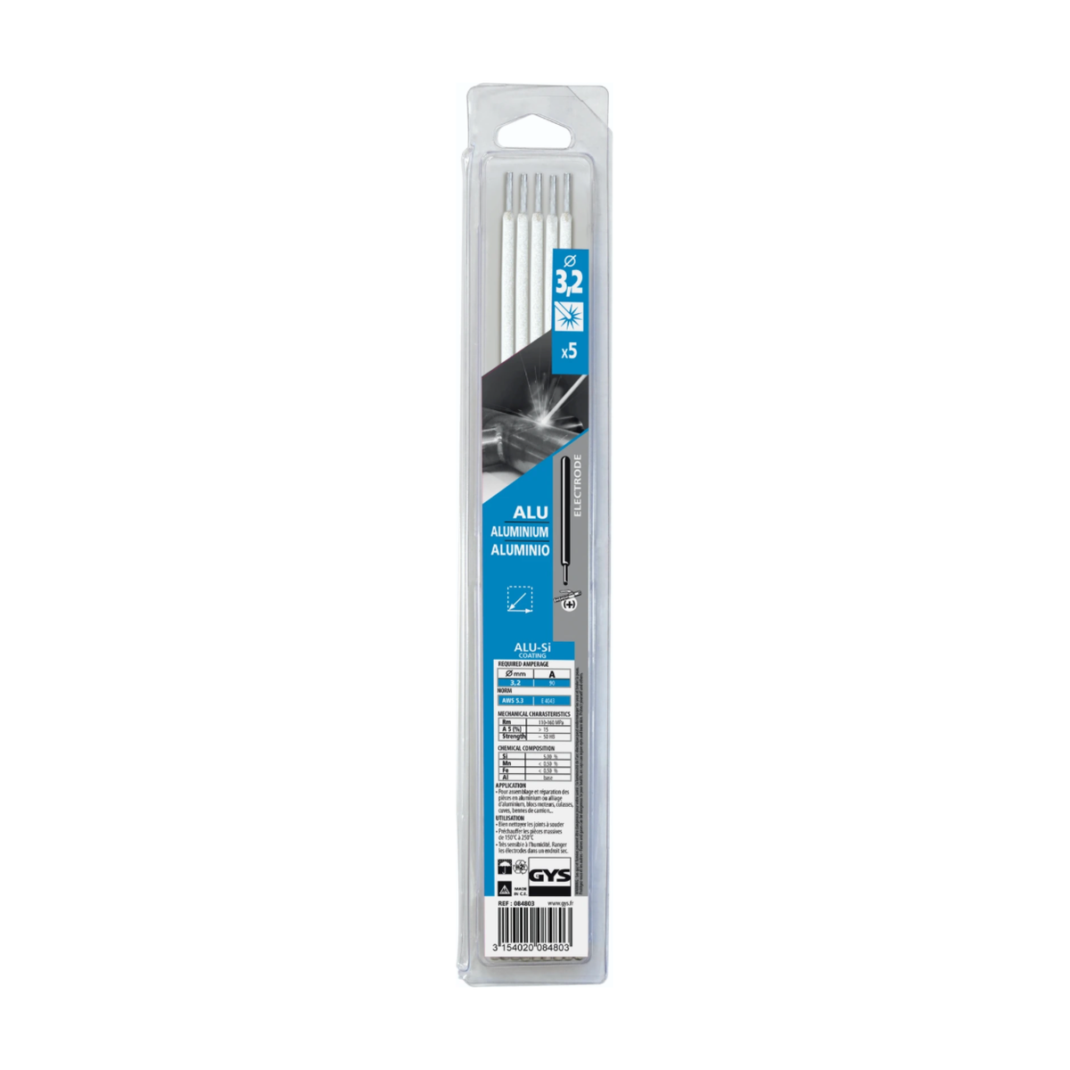GYS Las Elektrodes aluminium O3,2mm (x5)
