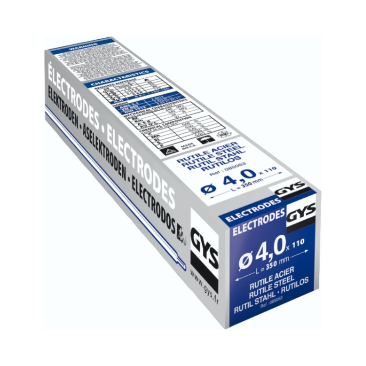 GYS Elektrodes staal O4,0mm (x110)