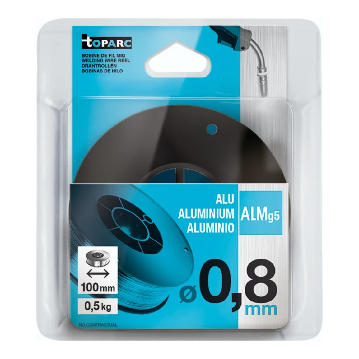 GYS Draadbobijn 100x0,8mm, 0,5kg, aluminium