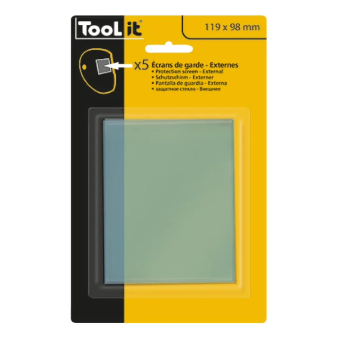 GYS Transparante glazen 5st. EXT./ EXPERT 11 C