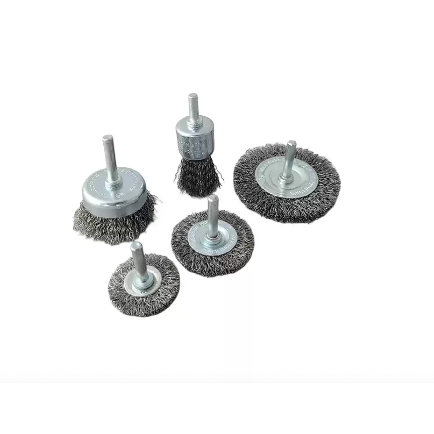 Set borstel- en schuurschijven 10-delig