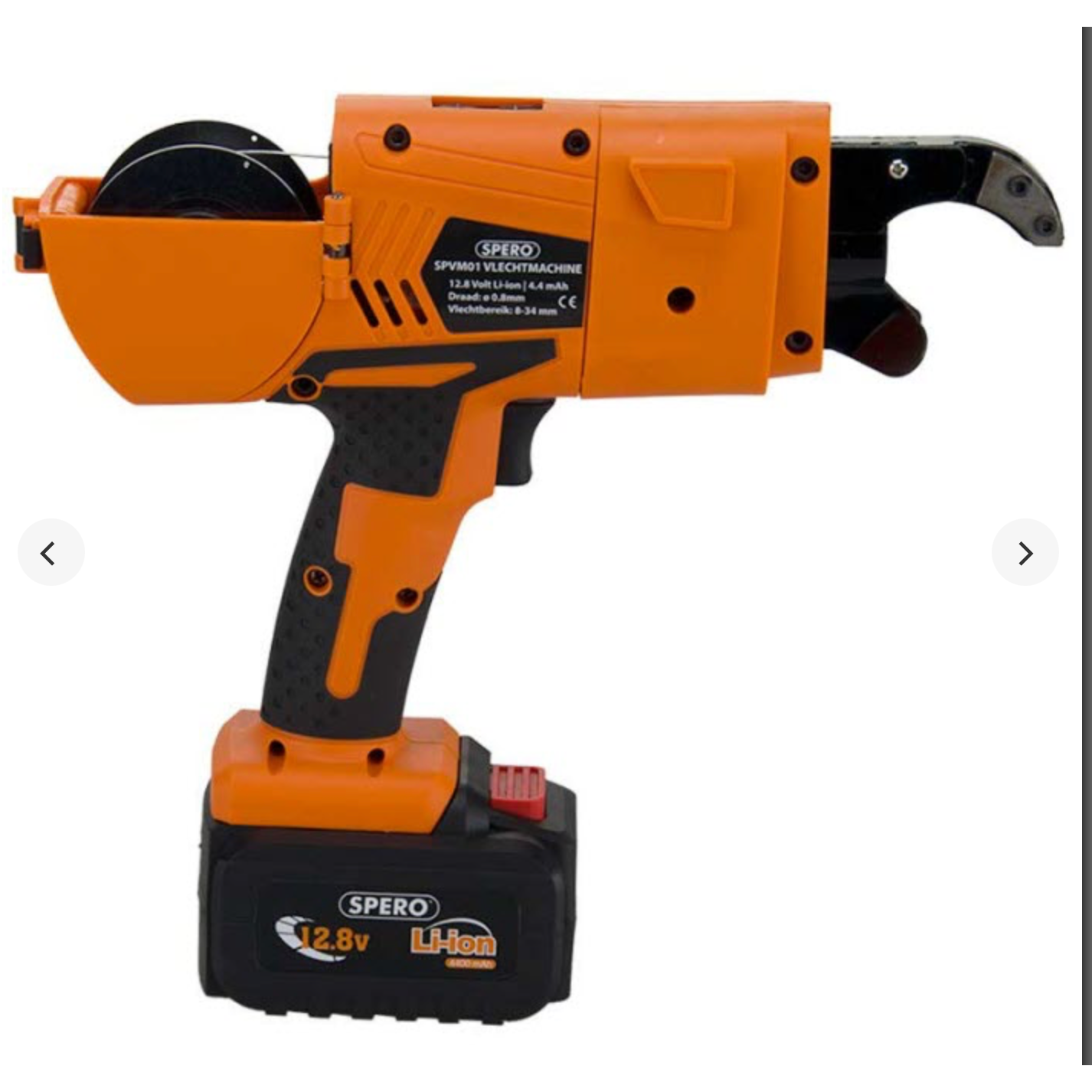 Accu vlechtmachine incl. 2x Li-ion accus, lader, accu-extender, tang & koffer SPVM01A