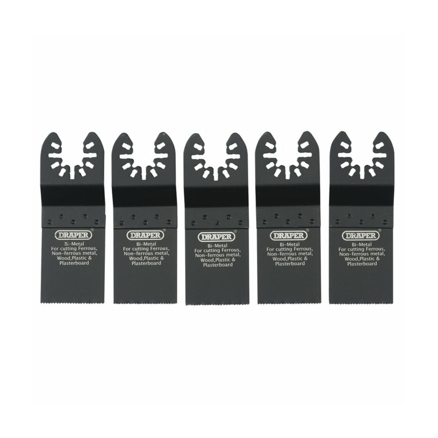 Messen set tbv multitool (Bi-Metaal) 5st, 34mm-Draper Tools-MZS Gereedschap