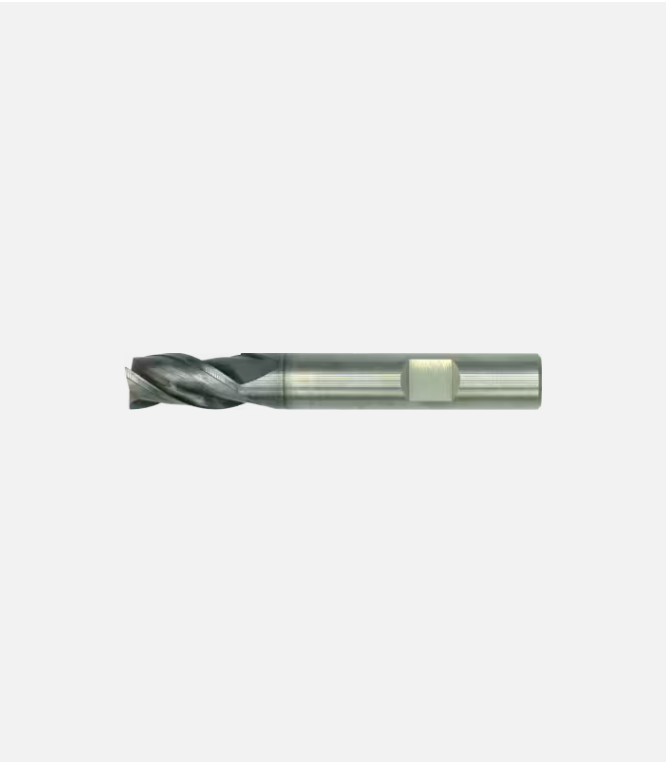 International Tools ECO PRO Volhardmetaal Schachtfrees, 3-snijder DIN 6527-B lang, AlTiN-X