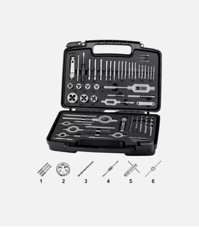 International Tools ECO PRO HSS Set Draadsnijden in kunststof koffer