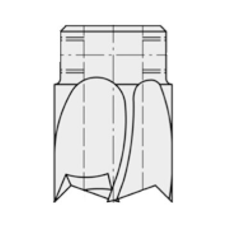 JSO Opsteekverzinker recht 12x25 mm HS - Asgat: 12 mm