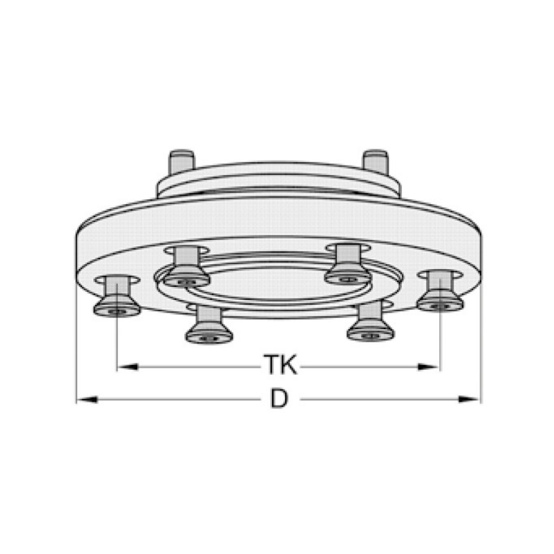 Zaagbladopname 3-delig D=100 B=30mm