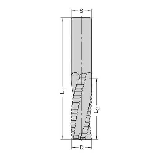 JSO-TR Schrobfrezen Ø 12 t/m 30 mm, VHW, Z=3