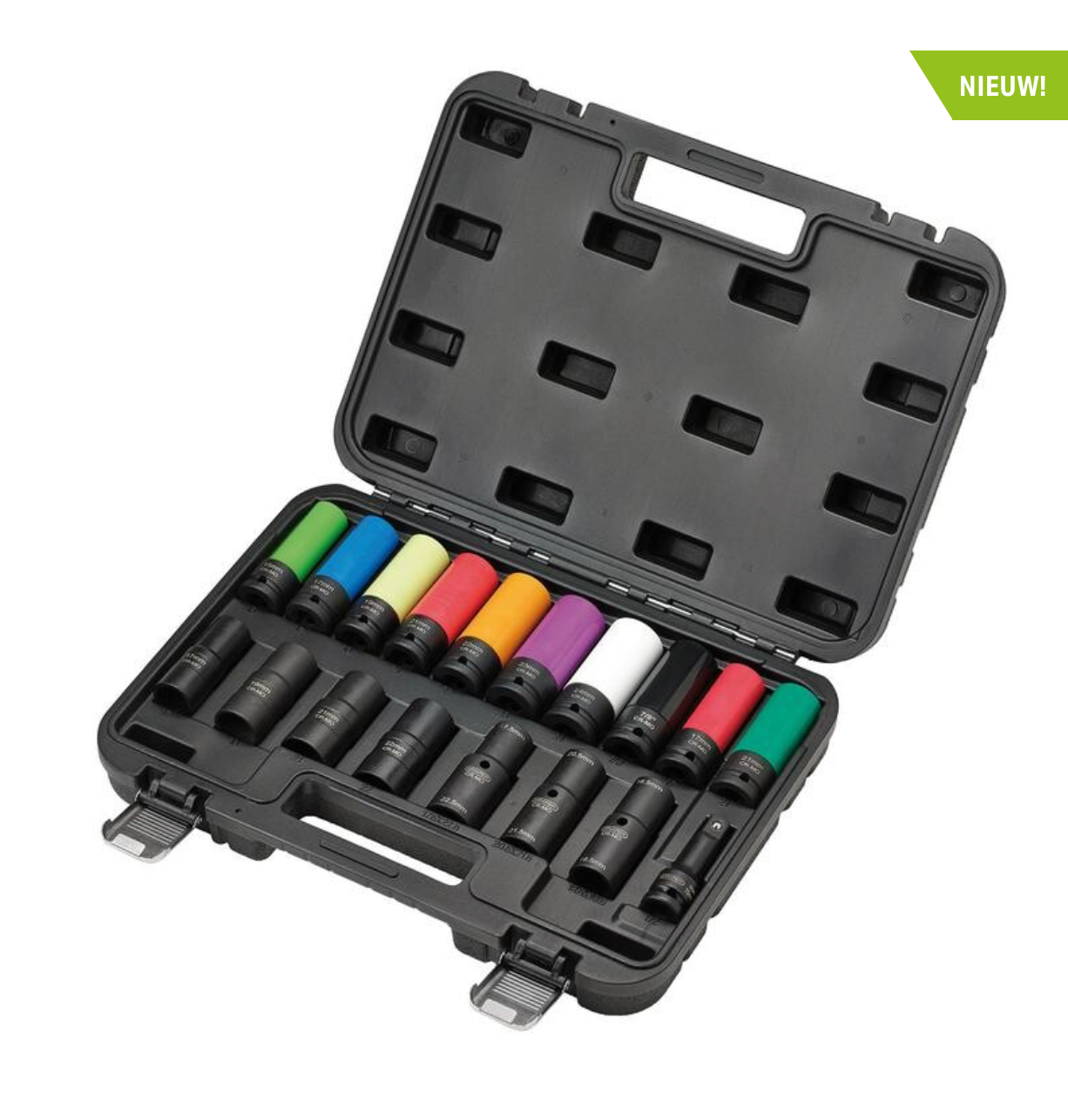 1/2" Krachtdoppenset, 18dlg