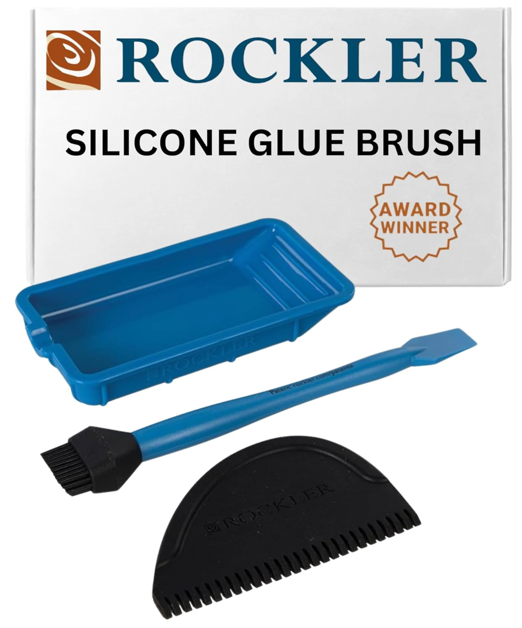 ROCKLER siliconen kleefaccessoires, 3-delige set, blauw
