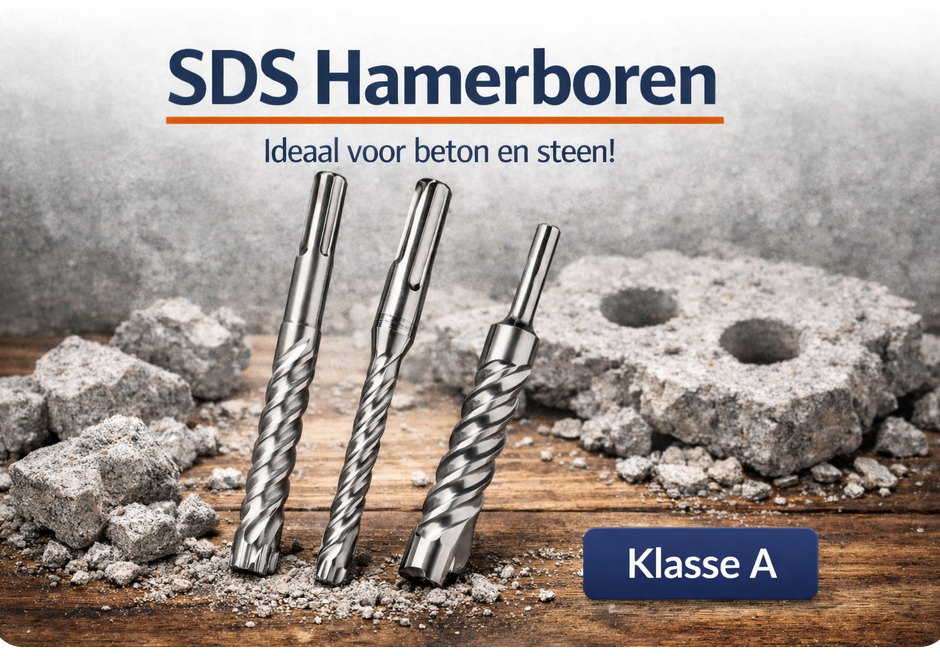 Eurotool SDS+ Hamerboor 25.00 x 450 mm 2-snijder Xtreme - 1 stuk op clip
