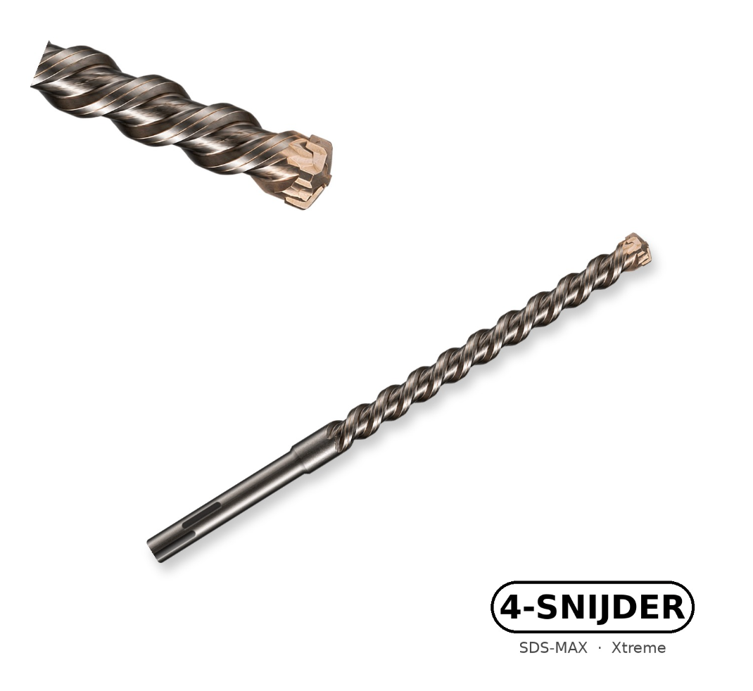 Eurotool SDS-MAX hamerboor 4-snijder Xtreme