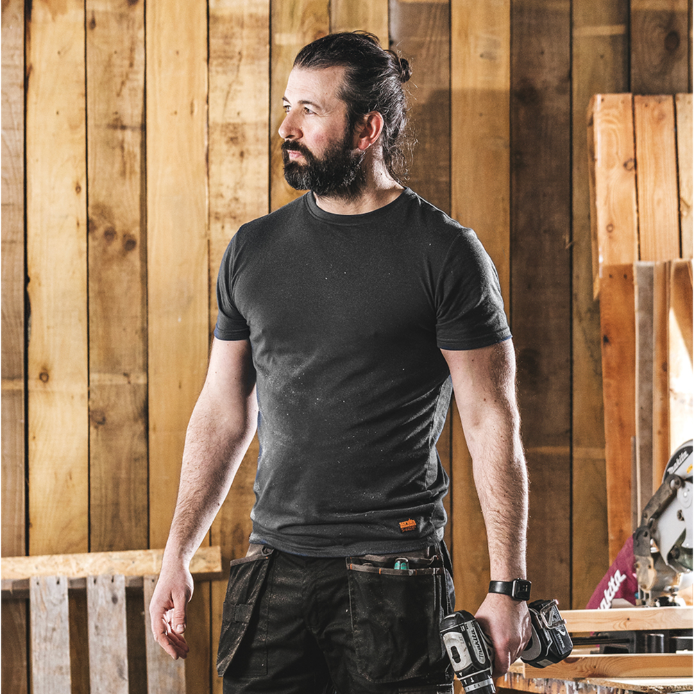 Scruffs - Worker T-Shirt, grafiet