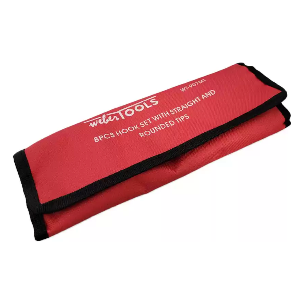 Set haken met rechte en afgeronde punt 8-dlg