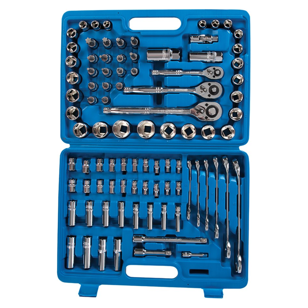 Silverline - 90-delige automonteur sleutel set