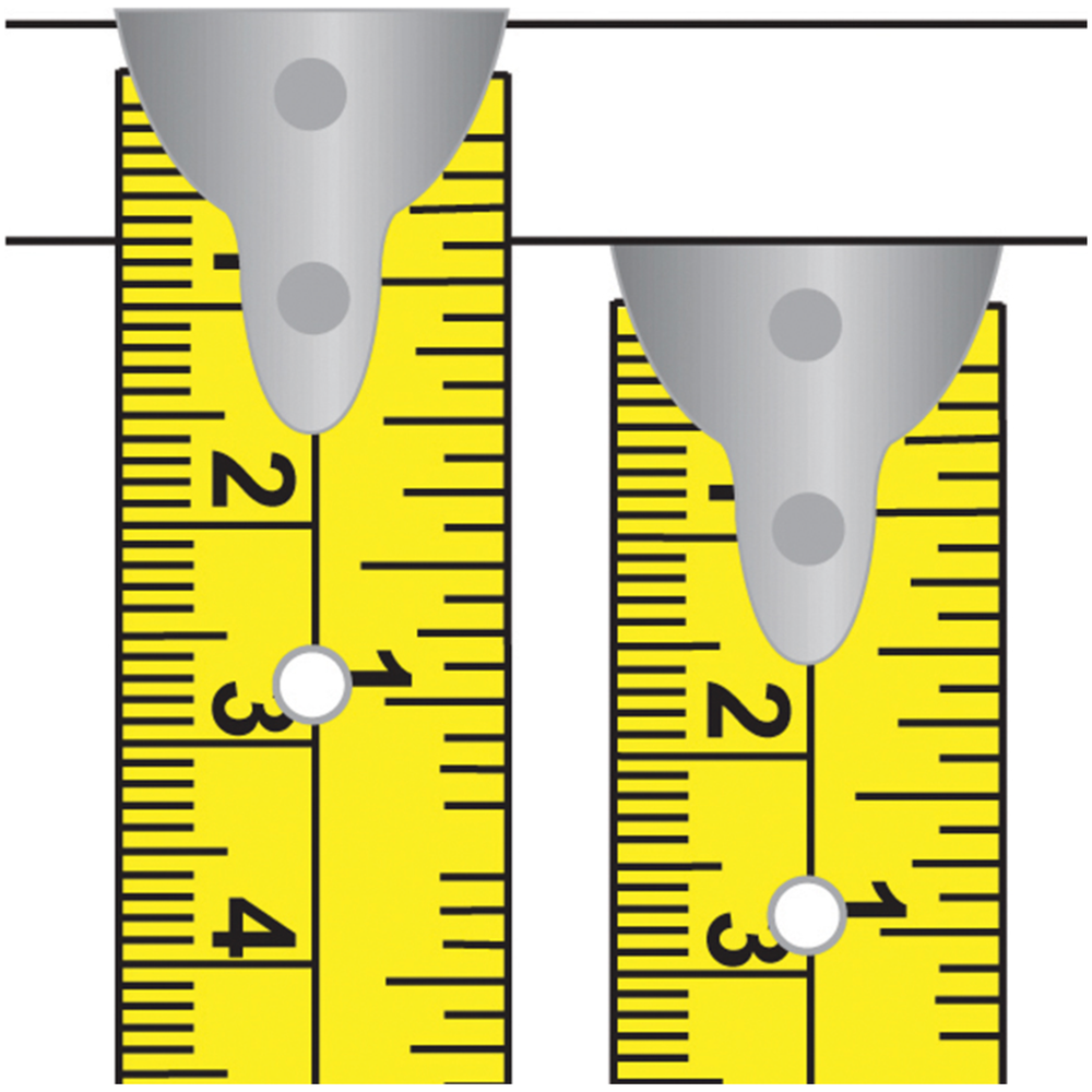 Silverline - Felgekleurde ergonomische rolmaat 8 meter x 25mm