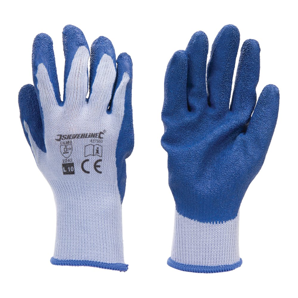 Silverline - Latex bouwhandschoenen