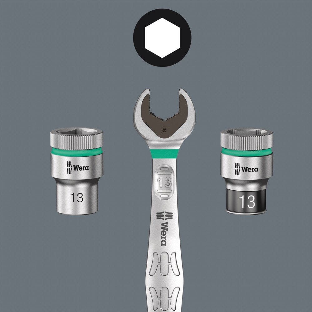 8100 SA 11 ZYKLOP METAL-RATELSET, OMSCHAKELPAL, 1/4"-AANDRIJVING, INCH, 28-DELIG-8