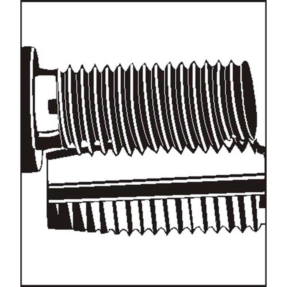 type S DIN 8140, van roestvast staal, M 5 x 0,8 - 1,5D-3