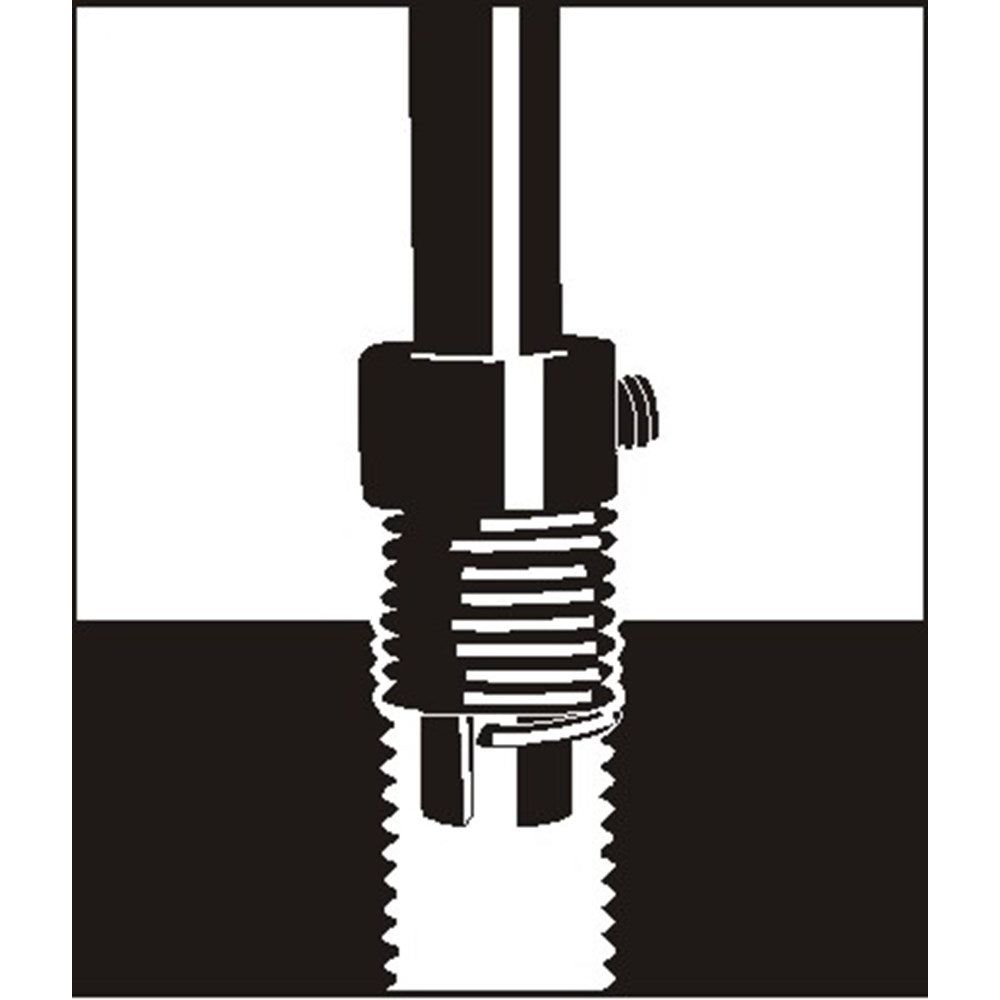 draadbus - Type S - vrij doorlopendtandard, DIN 8140, van roestvrij staal, M 10 x 1.25 1,5 D-6