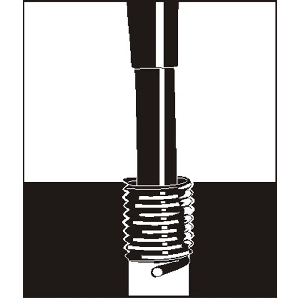 draadbus - Type S - vrij doorlopendtandard, DIN 8140, van roestvrij staal, M 8 x 1.25 1,0 D-7