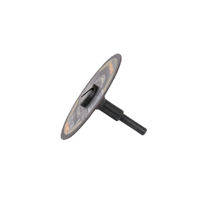 Adapter tbv slijpschijf 10mm asgat, 6mm stift