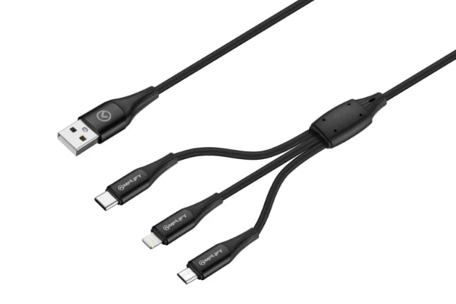 Amplify Oplaadkabel – USB-A → Micro-USB / USB-C / Lightning