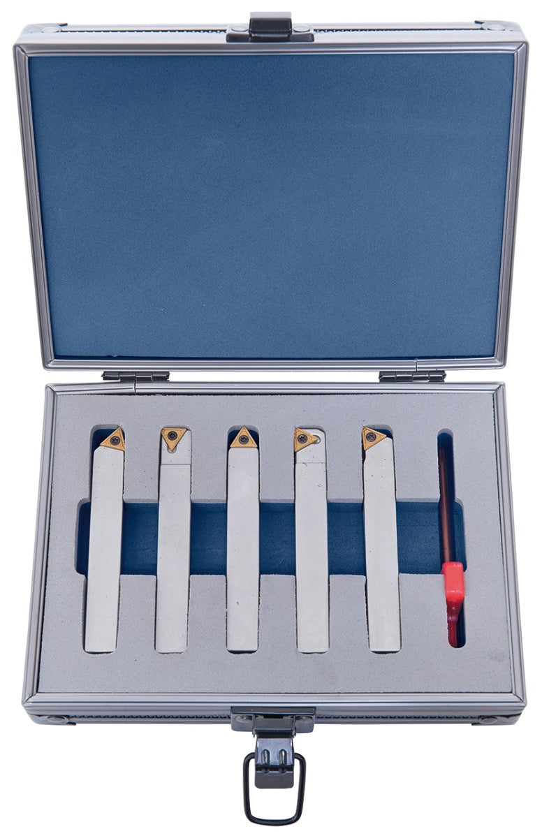 Bernardo Draaibeitelset met HM wisselplaten, 12mm, 5-delig - afbeelding 2
