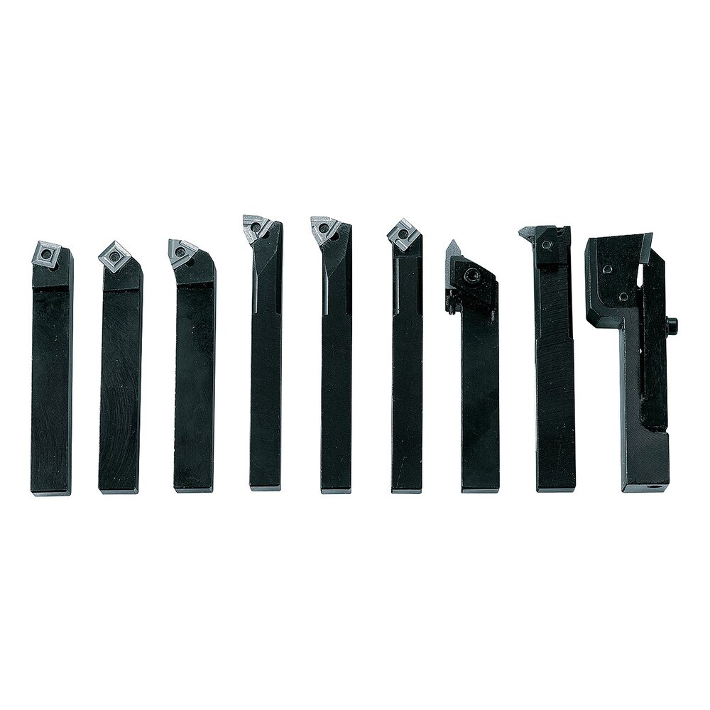 Bernardo Draaibeitelset C, HM-wisselplaten, 12mm, 9-delig