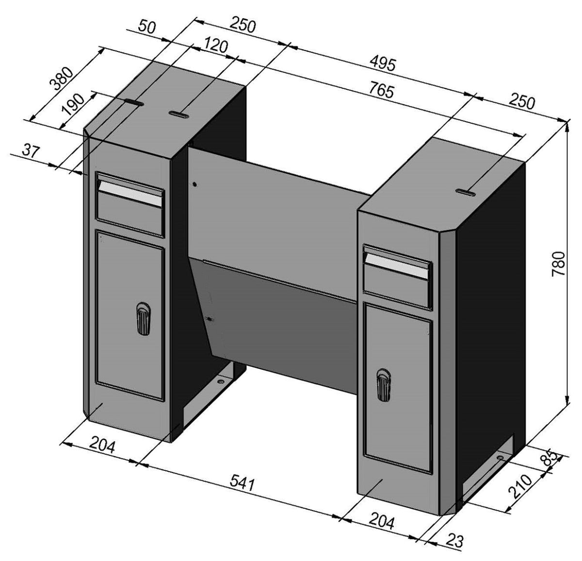 Bernardo Onderbouw D3 Deluxe tbv profi 500 serie - afbeelding 4