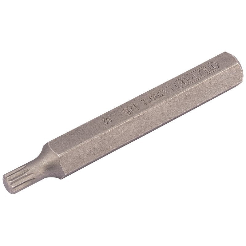 Veeltand bit M6 lang (10x75 mm)