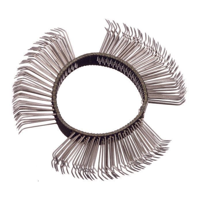 Borstelband 11mm, grof (zwart)-0