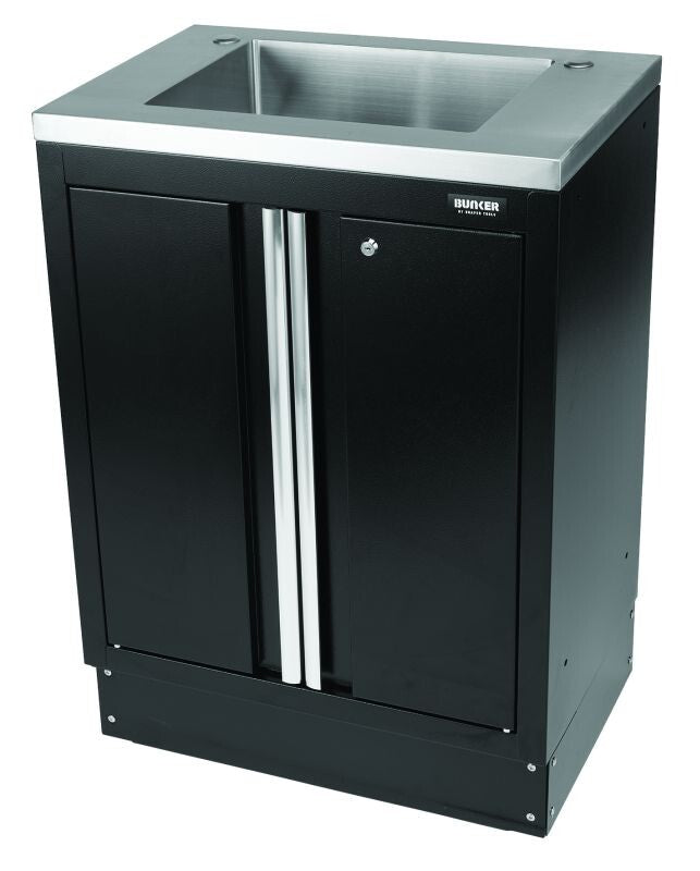 BUNKER 46cm Modulaire vloerkast met gootsteen, 2 deuren, 68cm