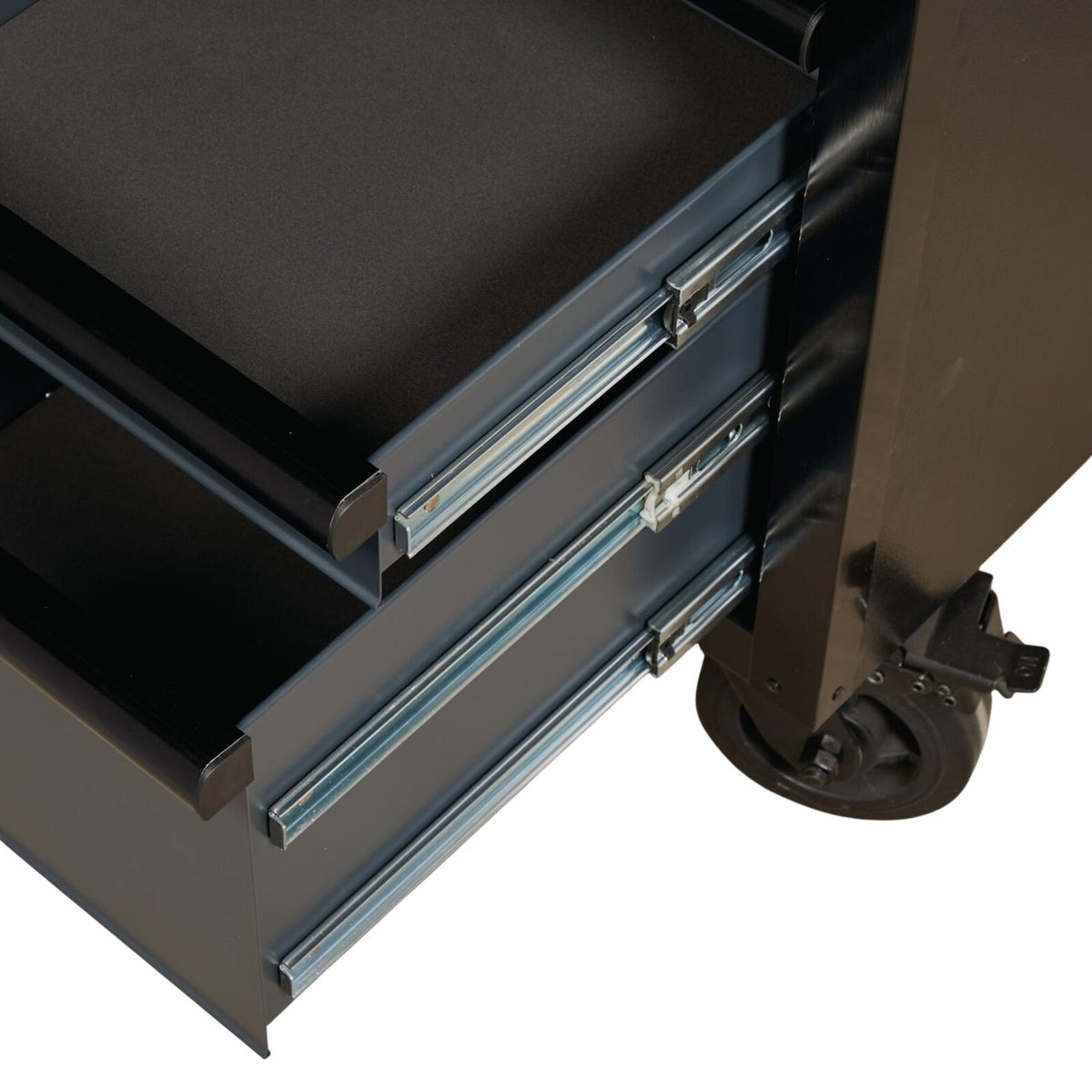 BUNKER Gereedschapswagen/werkbank met achterwand, 142cm, grijs