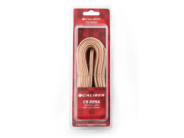 Caliber CS225X Speakerkabel – 10 m – Transparant