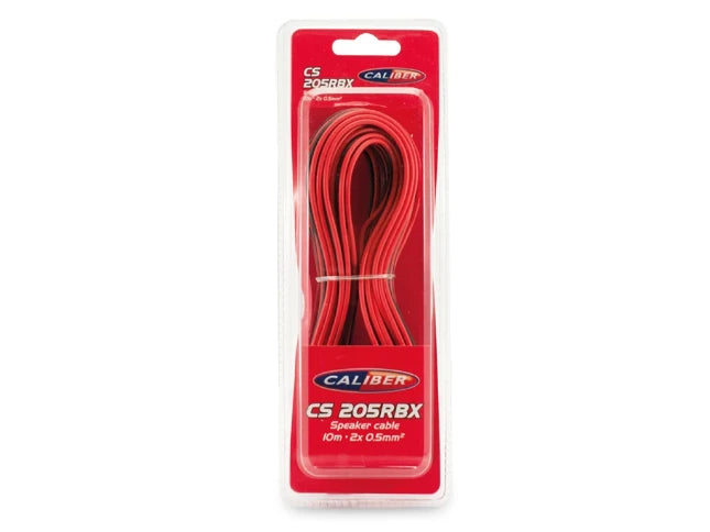Caliber Speakerkabel Rood-Zwart 0,5mm - 10M